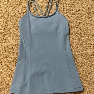 light blue lululemon tank top